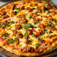 BUTTER CHICKEN PIZZA